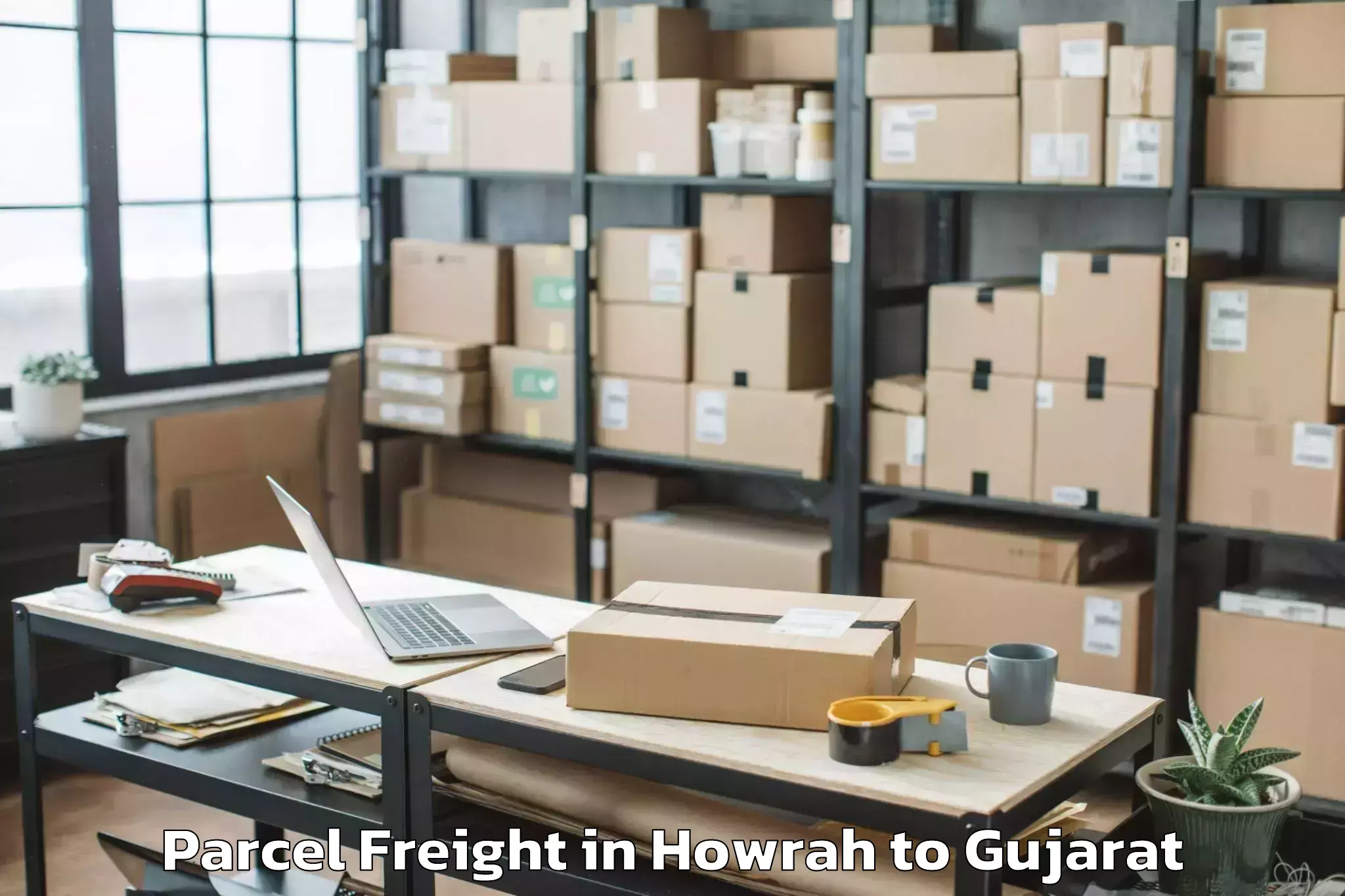 Quality Howrah to Lodhika Parcel Freight